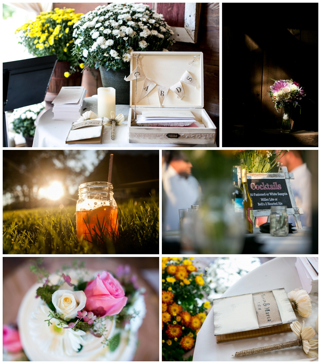 backyard wedding DIY details