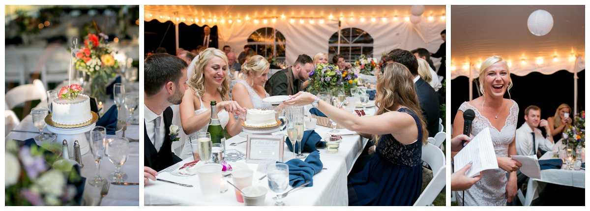 bride and groom dinner table photo wi